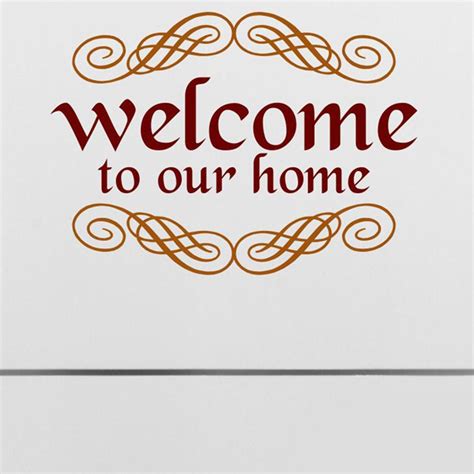 Asian Paints Wall Ons Our Entrance Door Welcome Wall Sticker