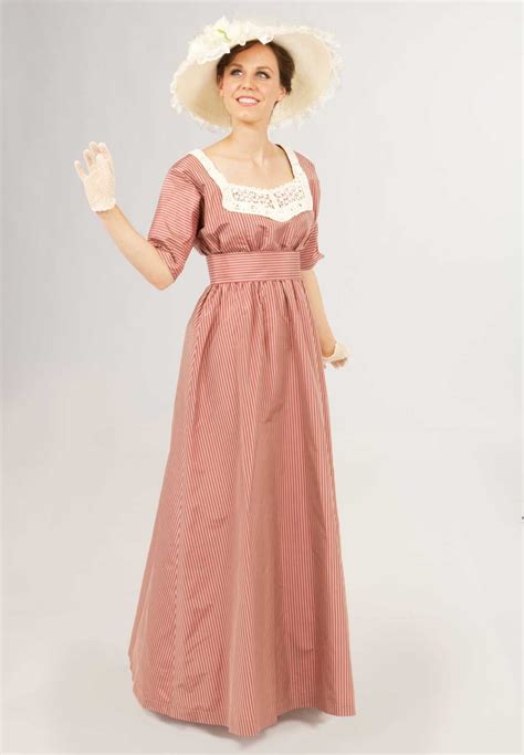 Silk Stripe Edwardian Dress By Recollections Recollectionsbizvictorian170657 8html