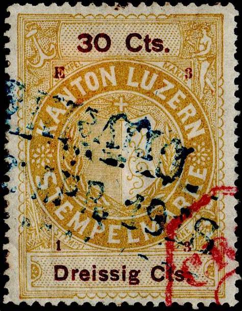 Switzerland Lucerne 1913 Revenue 6 30c 143 E 3 13 Picryl Public