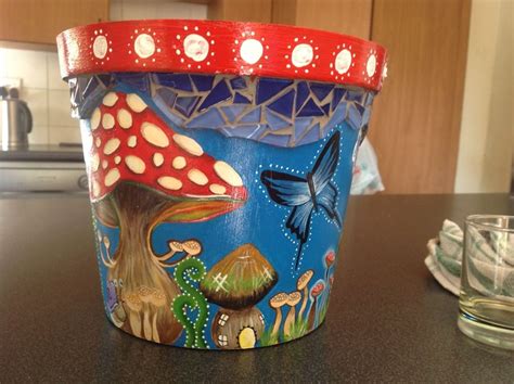 Pin By Becky Laflamme On Crafts Painted Flower Pots Painted Clay