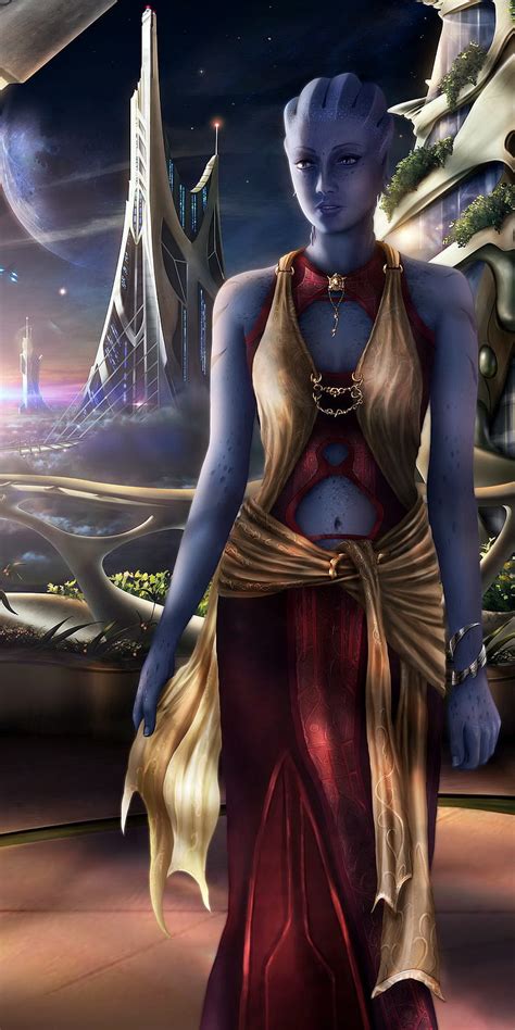 Mass Effect Asari Admirable Art Attractive Awesome Colors Desenho