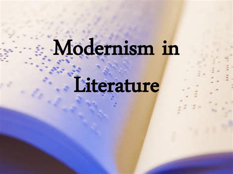 Influences of modern literature