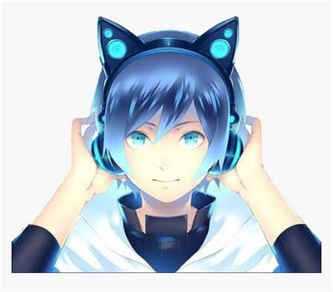 Transparent Anime Headphones Png Cat Ear Headphone Anime Png