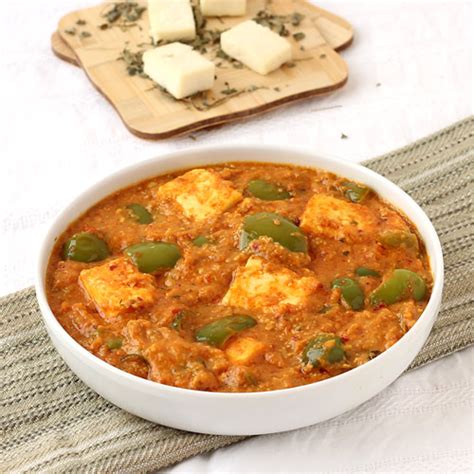 Paneer Capsicum Masala Curry With Spicy Gravy Step By Step Photo Recipe