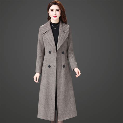 Winter Coats Women Designers Woolen Coat 2019 Autumn Plus size Womens Warm Coat Elegant Ladies ...