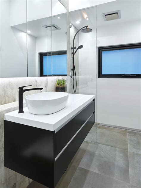 Monochromatic Makeover A Modern Bathroom Completehome