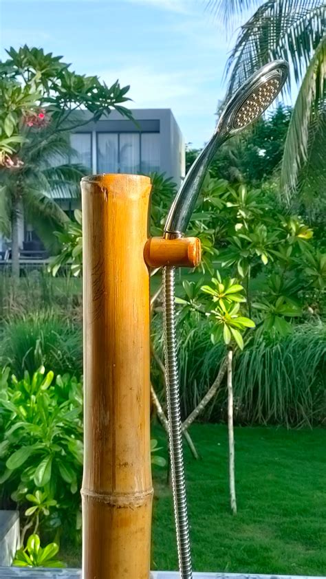 Bamboo Outdoor Shower 7 Tall Boohugger