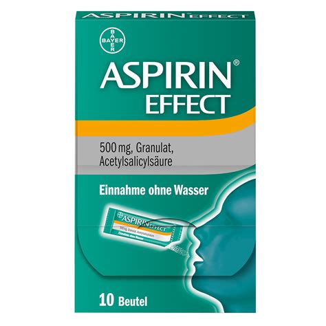 Aspirin is used commonly to prevent ischemic strokes and other vascular events. ASPIRIN® Effect Granulat - shop-apotheke.com
