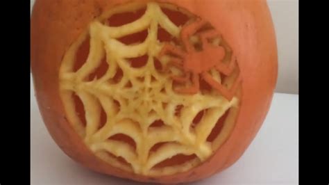 Spider Web Pumpkin Carving Patterns