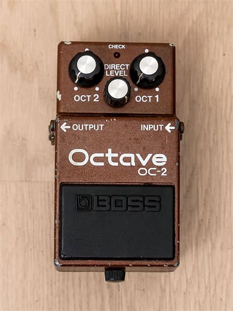 1985 Boss Oc 2 Octave Vintage Guitar Effects Pedal Black Reverb