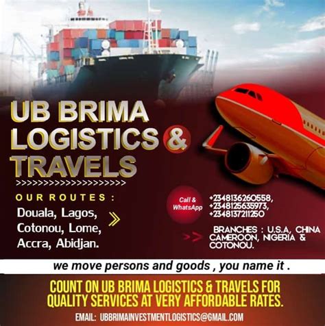 Ub Brima Logistics And Travels Ltd Facebook