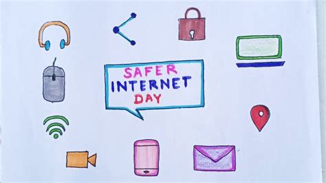 Safer Internet Day Drawing Safer Internet Day Poster Making Safer