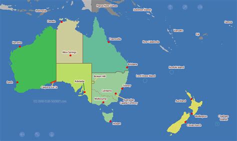 Map Australia And New Zealand Maping Resources