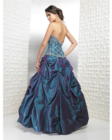 Hot Sale Teal Ball Gown Strapless Zipper Floor Length Embroidered And