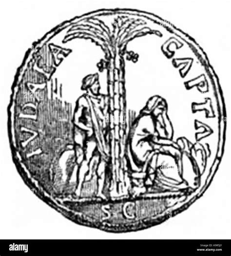 P117 Roman Medal representing the Palm tree of Judea Stock Photo - Alamy