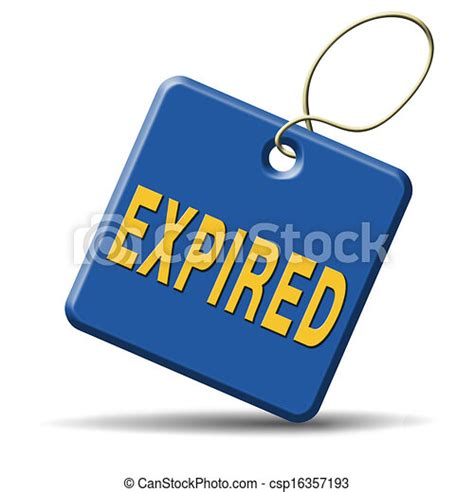 Stock Illustration Of Expired Sign Expiration Date For