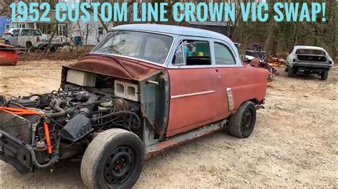 1952 Custom Line Crown Vic Body Swap Ep 6 YouTube