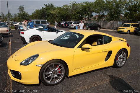 Yellow Porsche Cayman S