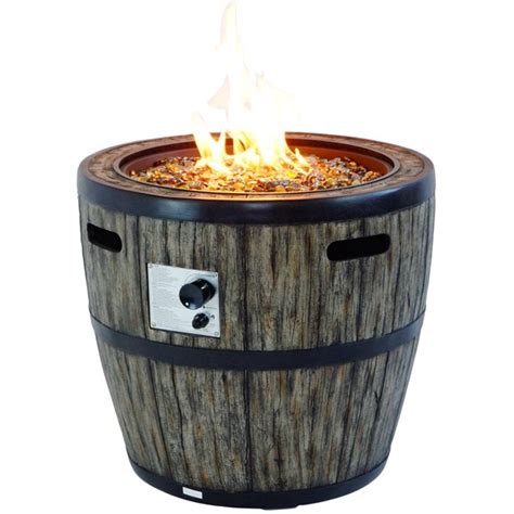 Global Outdoors Wine Barrel Fire Table