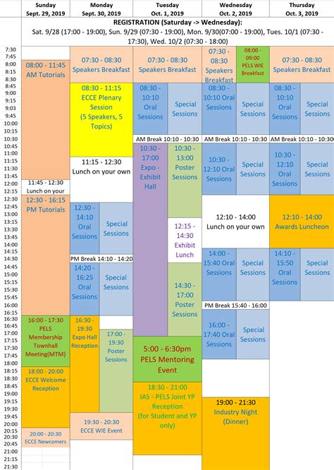 Preliminary Schedule at a Glance | IEEE ECCE 2019
