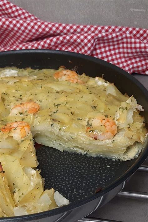 Weitere ideen zu essen und trinken, rezepte, kochen und backen. Kartoffeln, Garnelen und Knoblauch! Bei den 3 Zutaten bin ...
