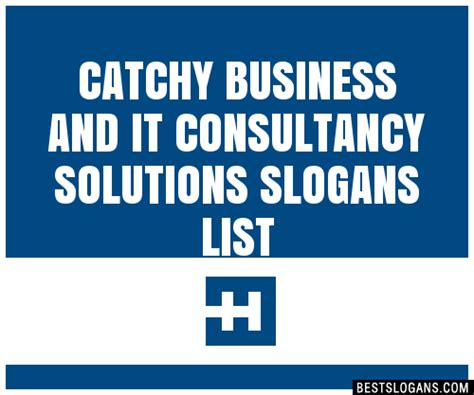 100 Catchy Business And It Consultancy Solutions Slogans 2024