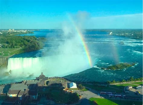 Rainbow Over The Beautiful Niagara Falls Canada We Said Go Travel