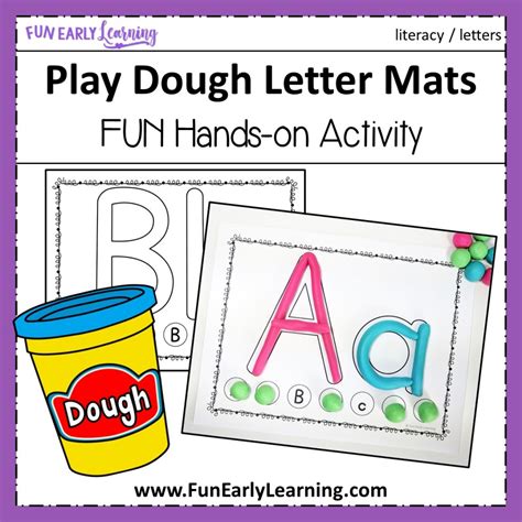 Play Dough Letter Mats For Letter Identification And Letter Writing