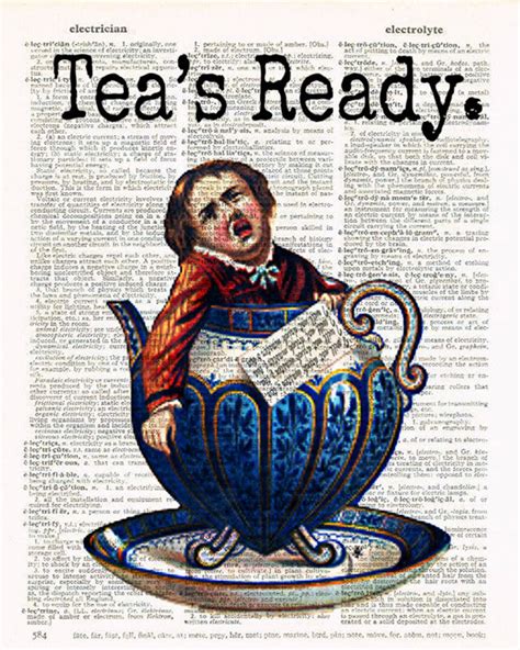 Weird Boy In Tea Cup Tea Time Funny Kitchen Decor Unique Etsy