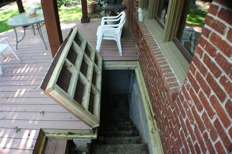 Pin By Carlotta Ellison On Deck Basement Doors Staircase Outdoor