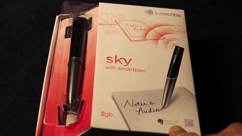 Livescribe Sky Smartpen Ipen Unboxing Information And Description And How To Print Livescribe