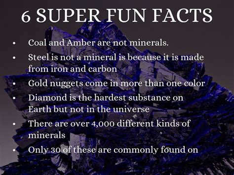 What Are 5 Facts About Minerals Elemental Rarity
