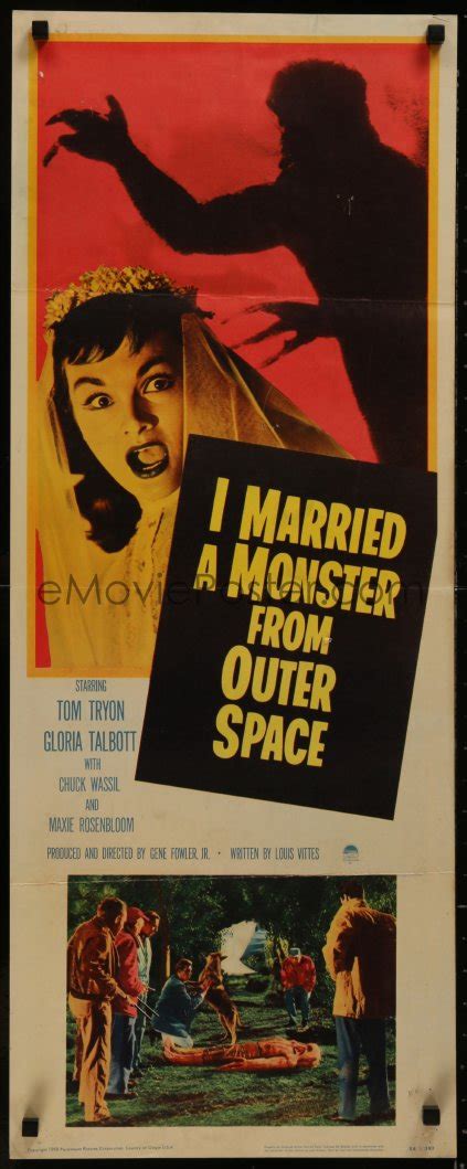EMoviePoster 8d0075 I MARRIED A MONSTER FROM OUTER SPACE Insert