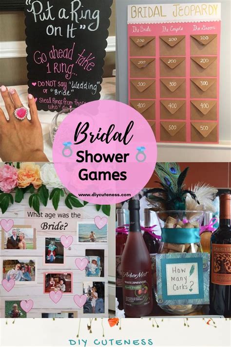 Diy Bridal Shower Ideas And Games Activities Diy Cuteness Bridal