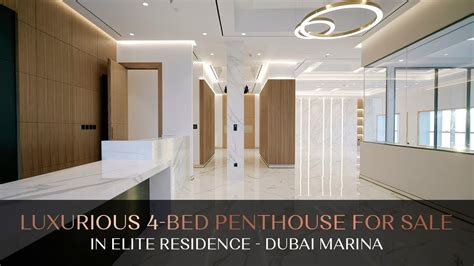 Luxurious 4 Bed Penthouse For Sale In Elite Residence Dubai Marina