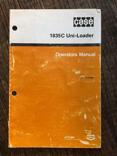 J I Case 1835c Uni Loader Skid Steer Operators Owners Manual Operation