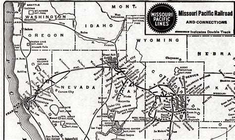 1940 Antique Missouri Pacific Railroad Map Vintage Railway Map Etsy