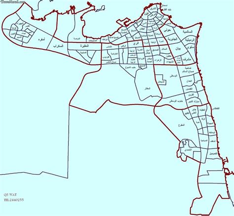 خريطة انتشار الوباء وأحدث الأرقام المسجّلة. خريطة حلوة وواضحة لمناطق الكويت الحديثة - العرب المسافرون