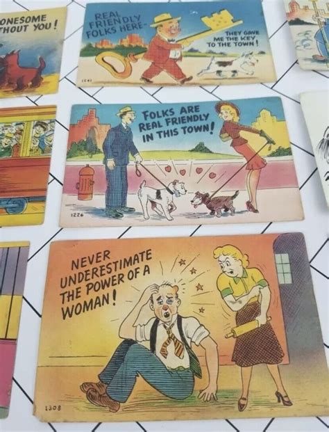 Laff Vintage Comic Postcards Lot Of 10 Humor Ebay