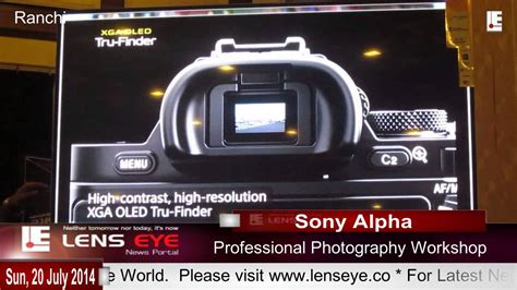 Sony Alpha Photography Workshop Youtube