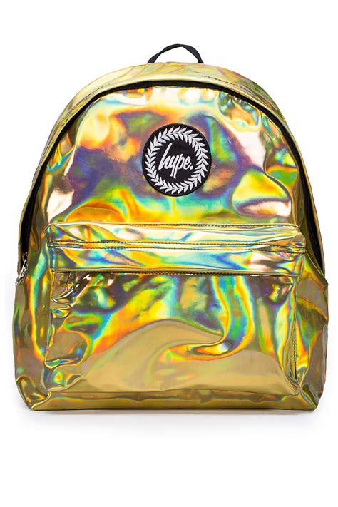 Gold Metallic Backpack By Hype New In Topshop Europe Hype Bags