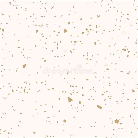 Golden Terrazzo Flooring Texture Vector Seamless Pattern With Gold
