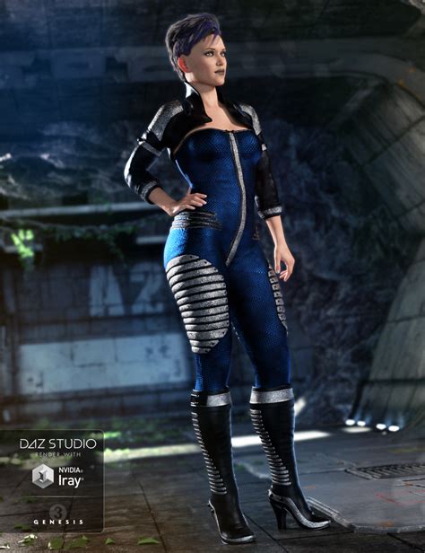 Sci Fi Lieutenant Outfit For Genesis Female S Daz D