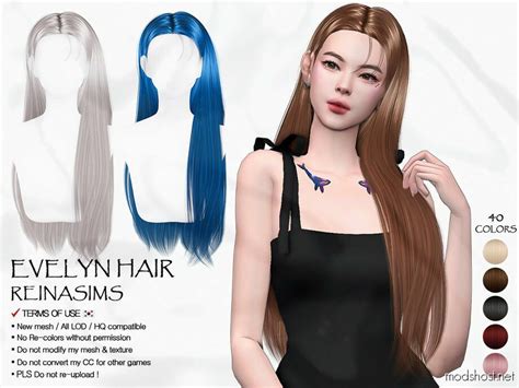 92 Evelyn Hair Sims 4 Mod Modshost
