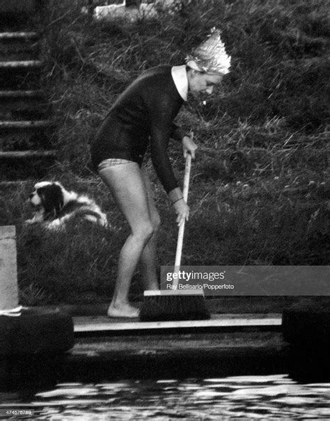 Princess Margaret Smoking A Cigarette And Sweeping The Dock Whilst News Photo Getty Images