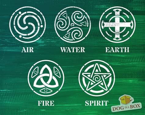 Air Water Earth Fire Spirit Set Of 5 Individual Elements Etsy