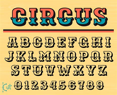 Circus Font Carnival Font Circus Letter Font Circus Font Numbers