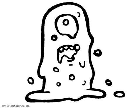 Slime Coloring Pages For Kids