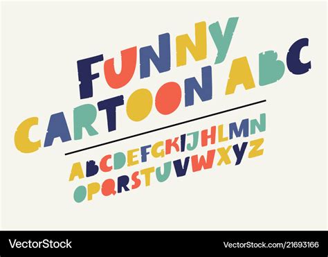 Modern Playful Font And Alphabet Royalty Free Vector Image