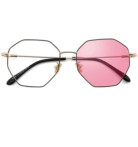 Elton Square Diamond Rhinestone Sunglasses Novelty Oversized Celebrity Shades Pink Frame Pink